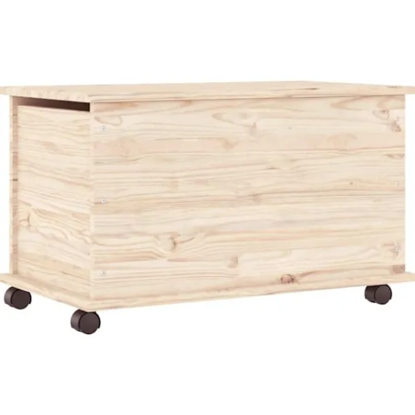 vidaXL Kistor & Koffertar>Förvaringskista på hjul ALTA 73x39,5x43 cm massiv furu