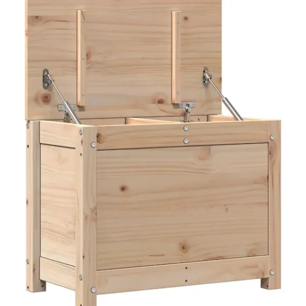vidaXL Kistor & Koffertar>Förvaringslåda 60x32x45,5 cm massiv furu