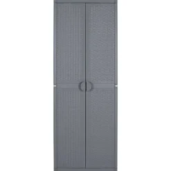 vidaXL Skåp>Förvaringsskåp för trädgården 65x45x172 cm PP-rotting