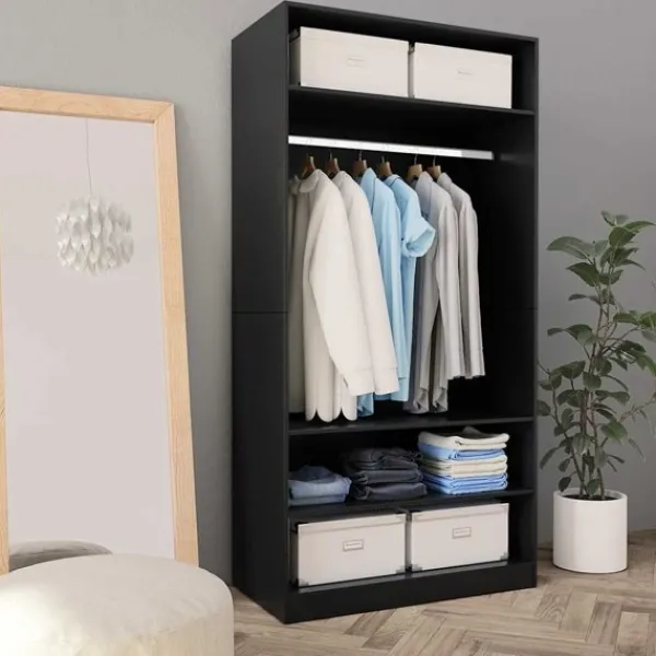 vidaXL Skåp>Garderob 100x50x200 cm konstruerat trä
