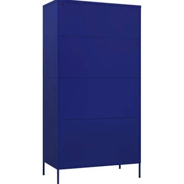 vidaXL Skåp>Garderob 90x50x180 cm marin stål