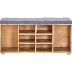 vidaXL Balkongmöbler>Hallbänk 100x35x47 cm massivt mangoträ