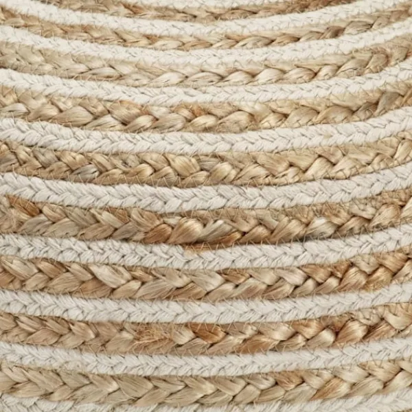 vidaXL Sittpuffar>Handgjord sittpuff 40x45 cm jute