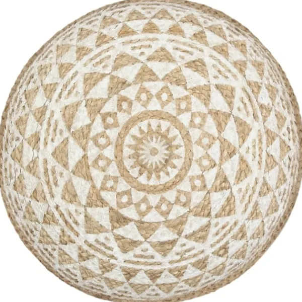 vidaXL Sittpuffar>Handgjord sittpuff 45x30 cm jute