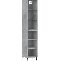 vidaXL Hyllor>Högskåp Betong 34,5x32,5x180 cm konstruerat trä