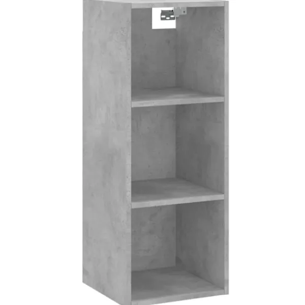 vidaXL Hyllor>Högskåp Betong 34,5x32,5x180 cm konstruerat trä