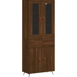 vidaXL Skåp>Högskåp ek 69,5x34x180 cm konstruerat trä