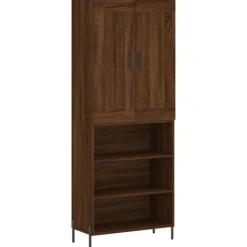 vidaXL Skåp>Högskåp ek 69,5x34x180 cm konstruerat trä
