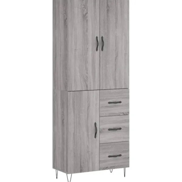 vidaXL Skåp>Högskåp Sonoma 69,5x34x180 cm konstruerat trä
