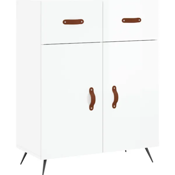 vidaXL Skåp>Högskåp högglans 69,5x34x180 cm konstruerat trä