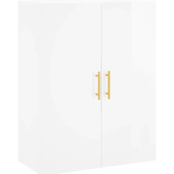 vidaXL Skåp>Högskåp högglans 69,5x34x180 cm konstruerat trä
