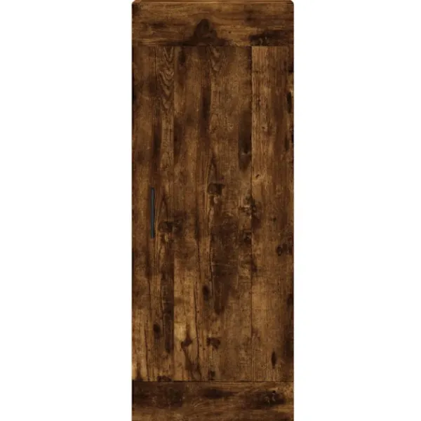 vidaXL Skåp>Högskåp rökfärgad ek 34,5x34x180 cm konstruerat trä