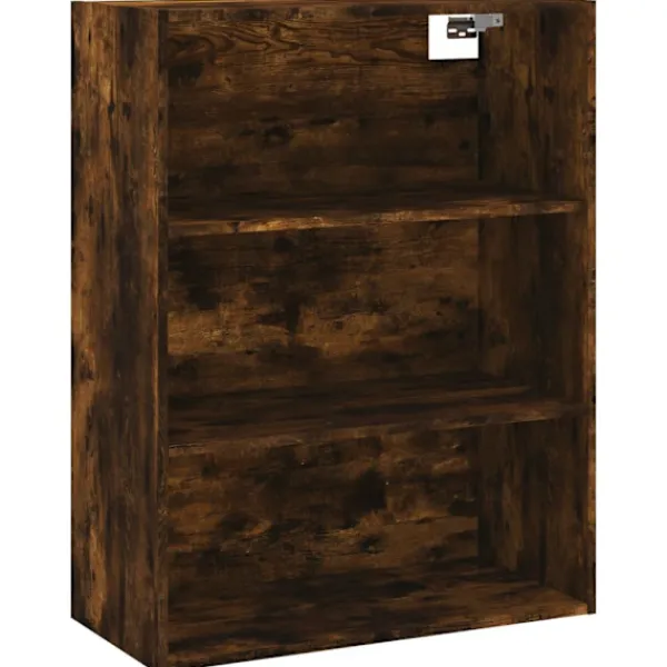 vidaXL Skåp>Högskåp rökfärgad ek 69,5x34x180 cm konstruerat trä