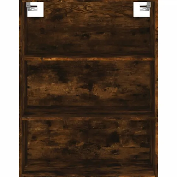 vidaXL Skåp>Högskåp rökfärgad ek 69,5x34x180 cm konstruerat trä