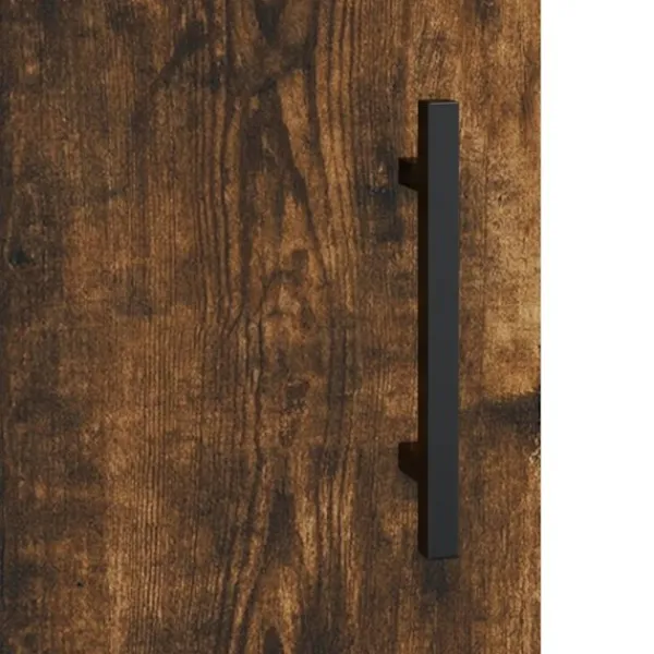 vidaXL Hyllor>Högskåp rökfärgad ek 34,5x34x180 cm konstruerat trä