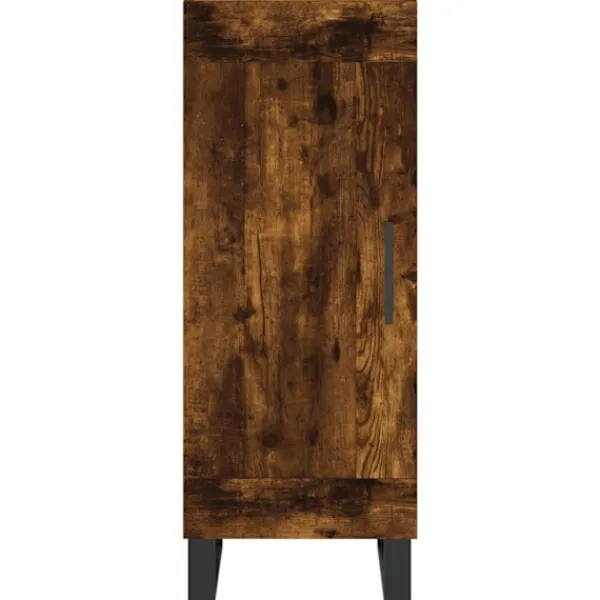 vidaXL Skåp>Högskåp rökfärgad ek 34,5x34x180 cm konstruerat trä