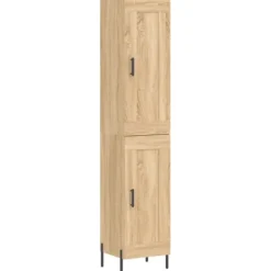 vidaXL Skåp>Högskåp sonoma-ek34,5x34x180 cm konstruerat trä