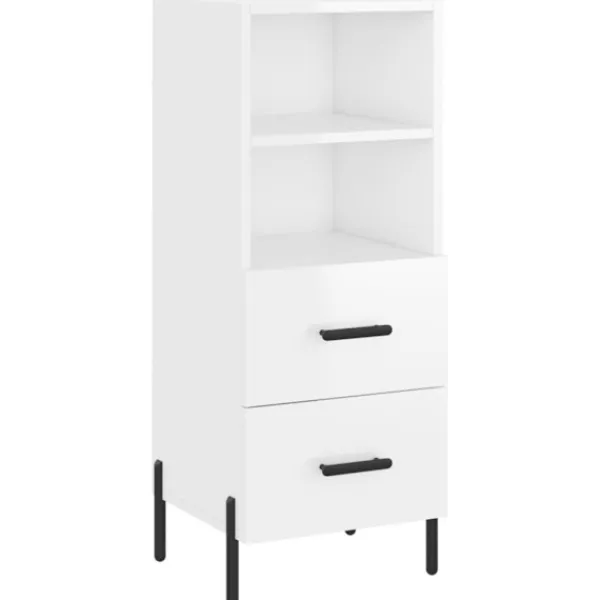 vidaXL Skåp>Högskåp högglans 34,5x34x180 cm konstruerat trä