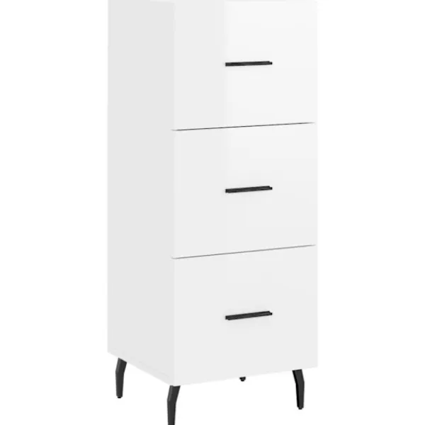 vidaXL Skåp>Högskåp högglans 34,5x34x180 cm konstruerat trä