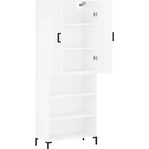 vidaXL Hyllor>Högskåp 69,5x34x180 cm konstruerat trä