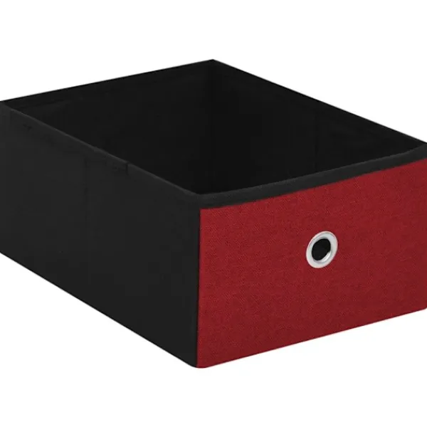 vidaXL Kistor & Koffertar>Hopfällbar förvaringsbänk vin 76x38x38 cm konstlinne
