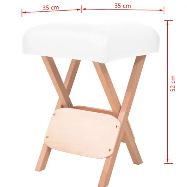 vidaXL Pallar>Hopfällbar massagepall med 12 cm tjock sits