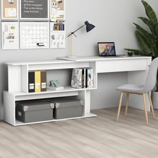 vidaXL Kontorsmöbler>Hörnskrivbord 200x50x76 cm konstruerat trä