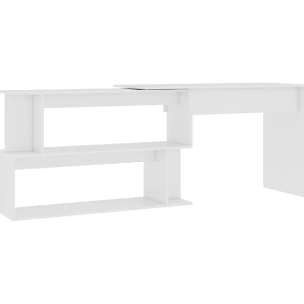 vidaXL Kontorsmöbler>Hörnskrivbord 200x50x76 cm konstruerat trä