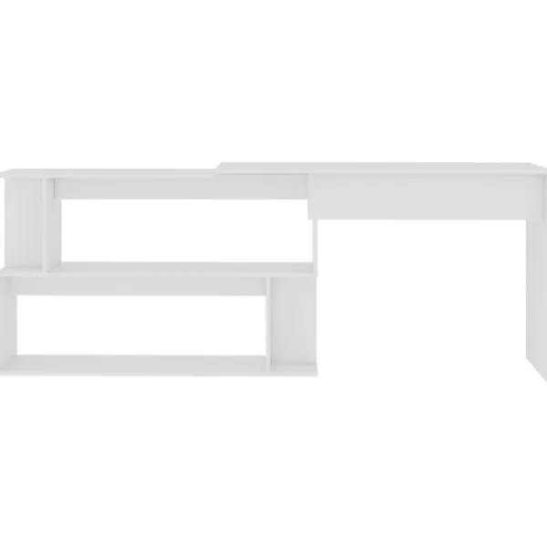 vidaXL Kontorsmöbler>Hörnskrivbord 200x50x76 cm konstruerat trä