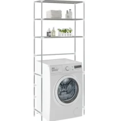 vidaXL Hyllor>Hylla för tvättmaskin med 3 hyllplan 69x28x169 cm