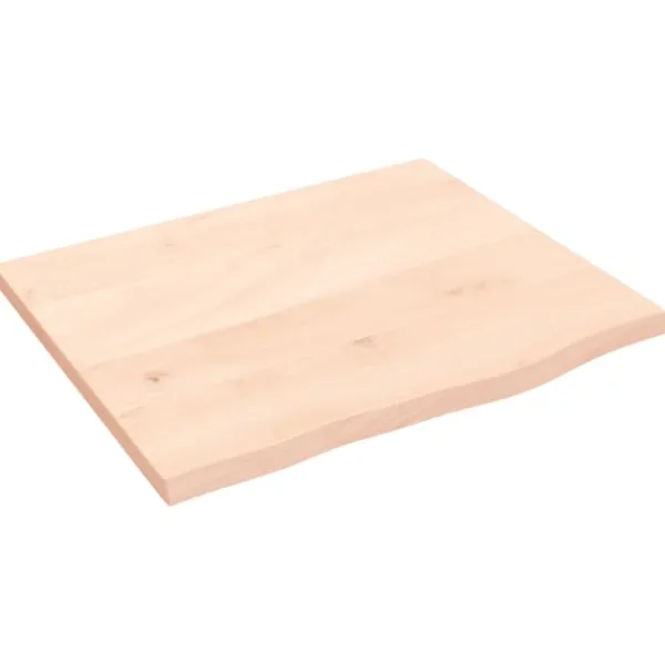 vidaXL Hyllor>Hyllplan 60x50x2 cm obehandlad massiv ek