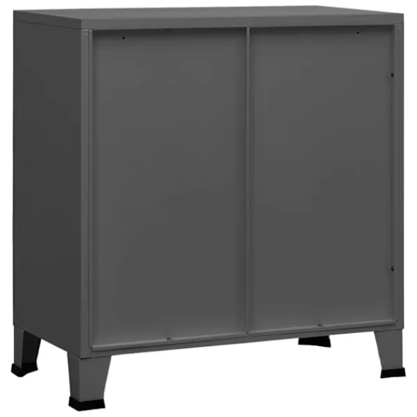 vidaXL Skåp>Industriellt förvaringsskåp 75x40x80 cm stål