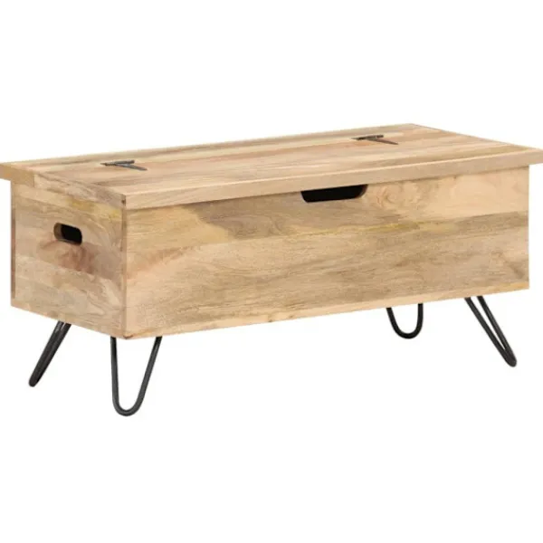 vidaXL Kistor & Koffertar>Kista 90x40x45 cm massivt mangoträ