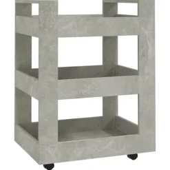 vidaXL Köksö>Köksvagn betong 60x45x80 cm konstruerat trä