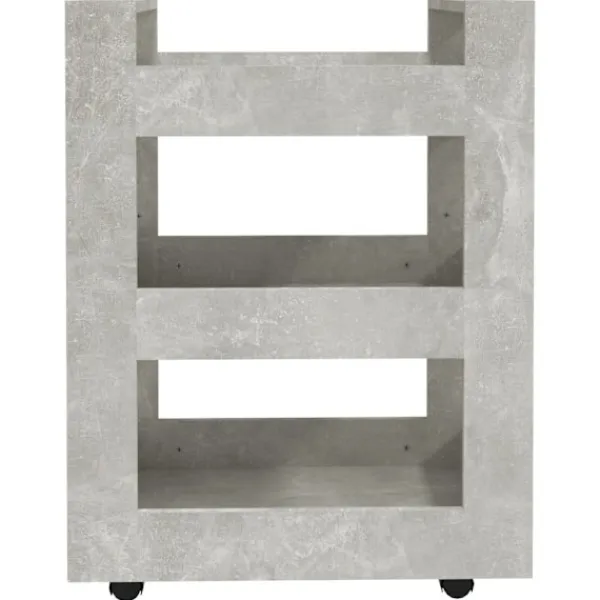 vidaXL Köksö>Köksvagn betong 60x45x80 cm konstruerat trä