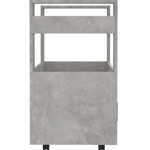 vidaXL Köksö>Köksvagn betong 60x45x80 cm konstruerat trä
