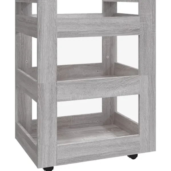 vidaXL Köksö>Köksvagn sonoma 60x45x80 cm konstruerat trä