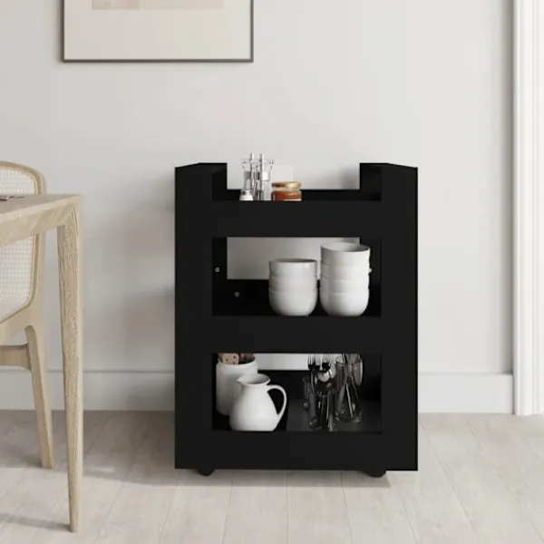 vidaXL Köksö>Köksvagn 60x45x80 cm konstruerat trä