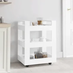 vidaXL Köksö>Köksvagn 60x45x80 cm konstruerat trä