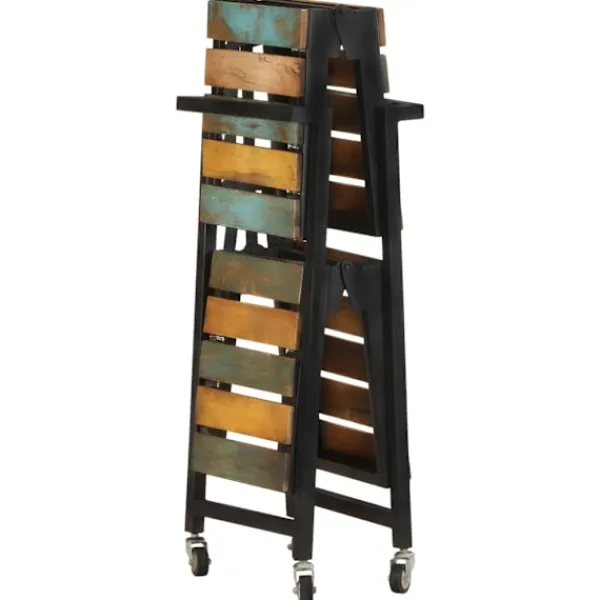 vidaXL Köksö>Köksvagn 87x36x81 cm massivt återvunnet trä