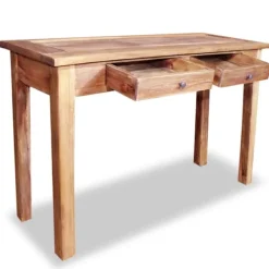 vidaXL Småbord>Konsolbord massivt mahognyträ 123x42x75 cm
