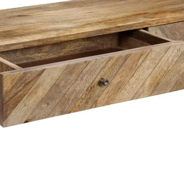 vidaXL Sideboards>Konsolbord massivt mangoträ 118x30x80 cm