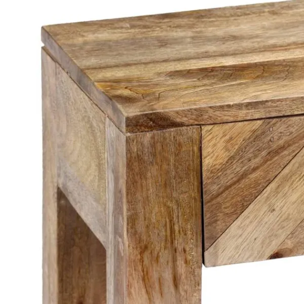 vidaXL Sideboards>Konsolbord massivt mangoträ 118x30x80 cm