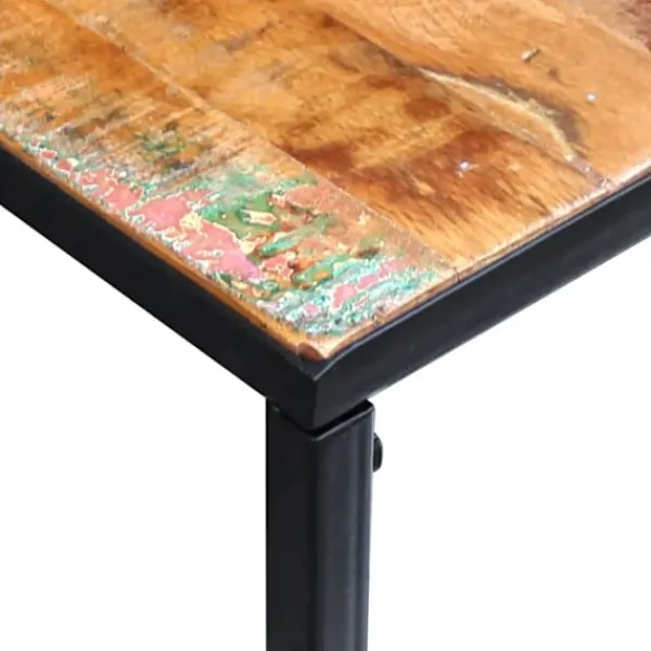 vidaXL Småbord>Konsolbord massivt återvunnet trä 110x35x76 cm
