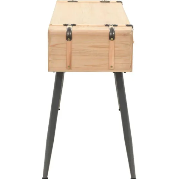 vidaXL Sideboards>Konsolbord massivt granträ 115x40,5x76 cm