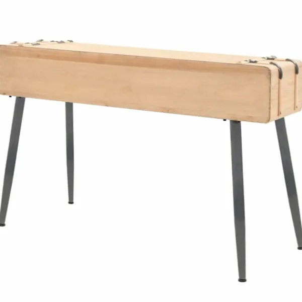vidaXL Sideboards>Konsolbord massivt granträ 115x40,5x76 cm