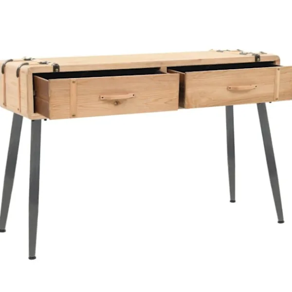 vidaXL Sideboards>Konsolbord massivt granträ 115x40,5x76 cm