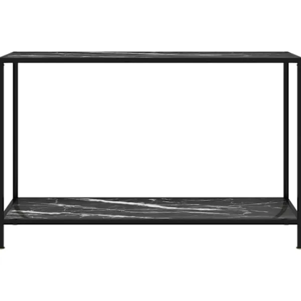 vidaXL Småbord>Konsolbord 120x35x75 cm härdat glas