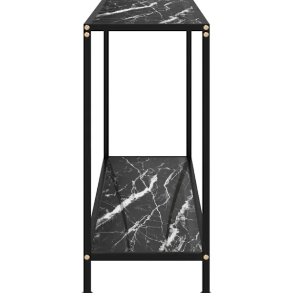 vidaXL Småbord>Konsolbord 120x35x75 cm härdat glas
