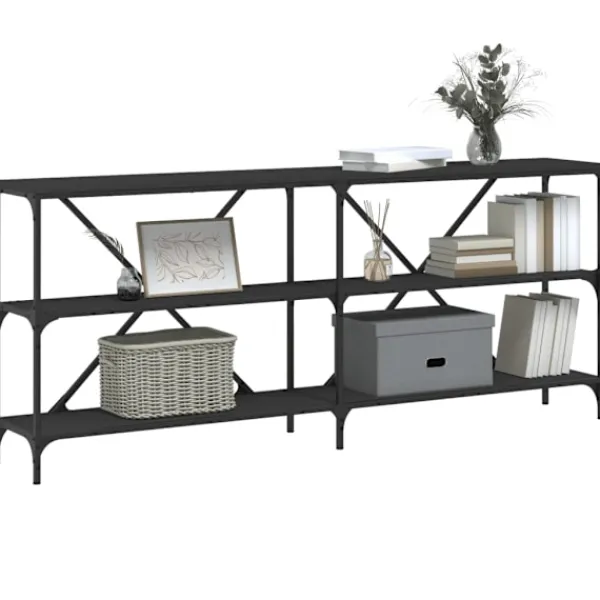 vidaXL Hyllor>Konsolbord 180x30x75 cm konstruerat trä och järn